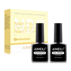 AIMEILI Nail Prep Dehydrate bottle close-up shows quick-dry action for clean nails.