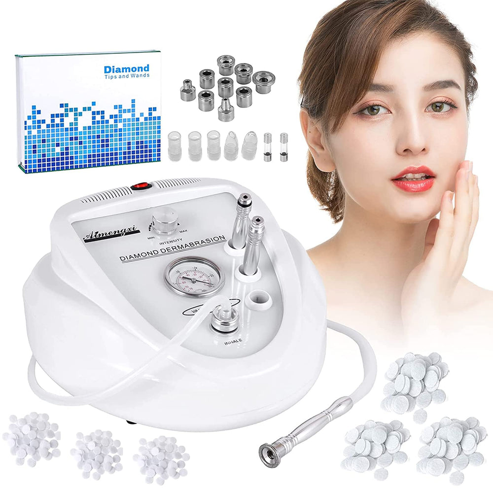 AIMENGXI diamond microdermabrasion machine front view for at-home facial care benefits.