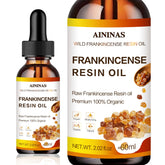 AININAS Frankincense Resin Oil bottle with dropper delivering deep hydration for face
