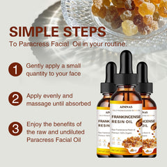 AININAS Frankincense Resin Oil close-up texture showing lightweight absorption