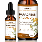 AIninas Paracress Oil bottle shows lightweight hydration for all skin types.