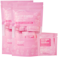 Air Jungles makeup remover wipes; individually wrapped for on-the-go cleansing and convenience.