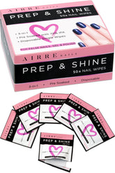 Airre Nails Prep & Wipe packaging shown for hygienic salon-ready prep
