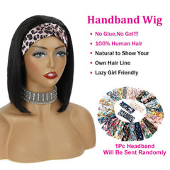AISI Headband Bob Wig texture close-up reveals silky, tangle-free real hair