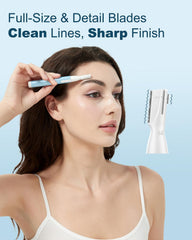 Aisleek Eyebrow Trimmer offers two trimming lengths for customization.