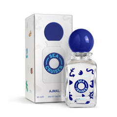 Ajmal SeaCruiser bottle front view for boys, a bright citrus opening for everyday adventures.