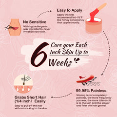 Ajoura pink hard wax for coarse facial and body hair.