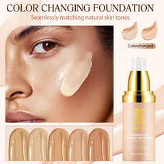 Foundation remains waterproof and long wear through daily activities for 24 hours