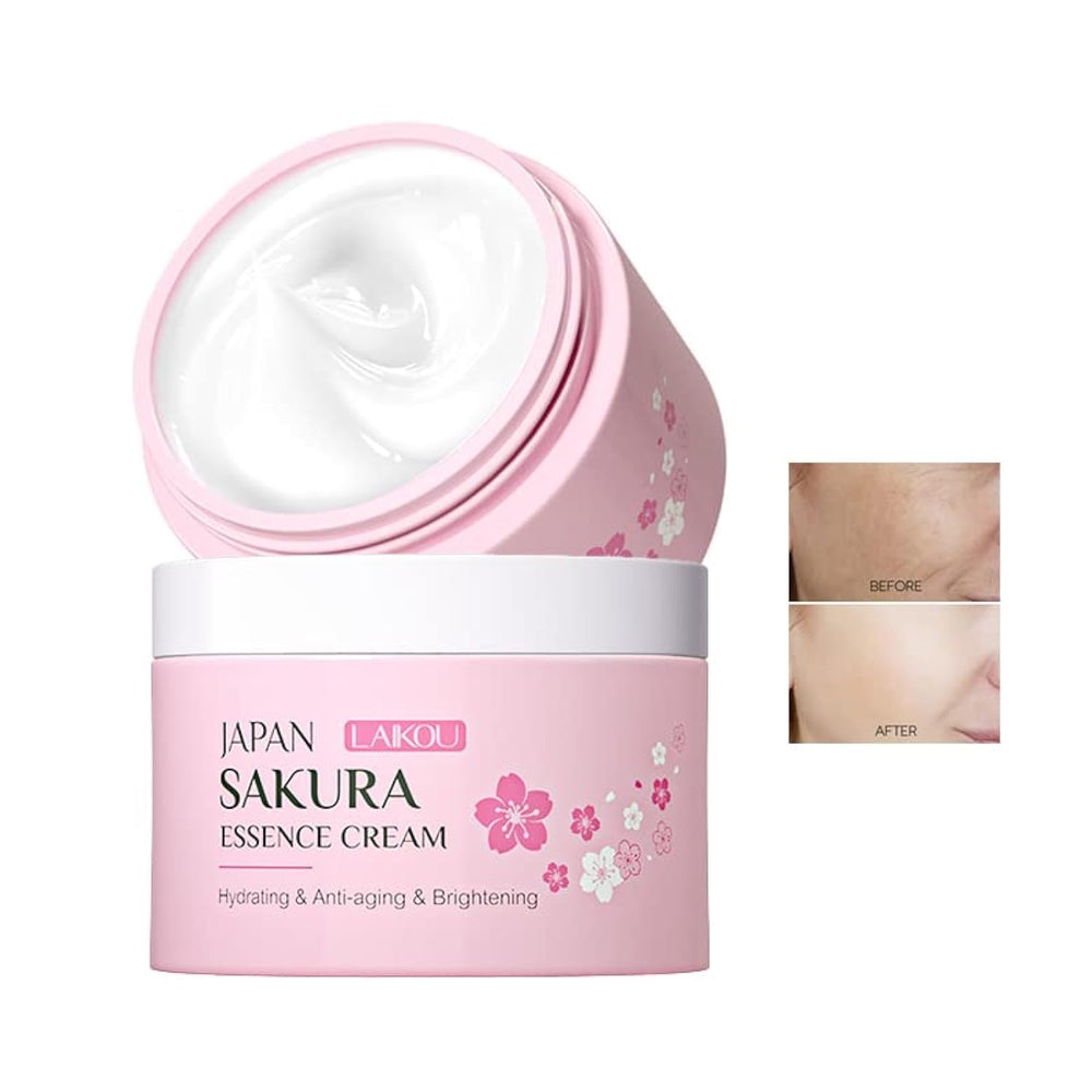 AKARY Face Sakura Cream jar close-up showing rich hydration for dry skin