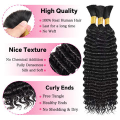 AKONSOUL three-bundles no-weft braiding set for quicker, fuller protective styles.