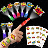 AKRMABEUP hero LED finger lights with eight designs for bright party moments.