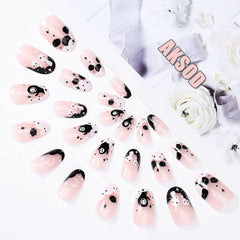 Aksod Ghost nails featuring virus cartoon design for playful style