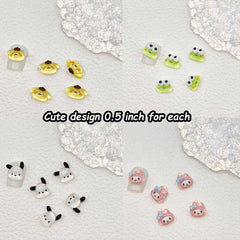 Akutoer 3D cartoon resin charms add vibrant accents and long-lasting shine.