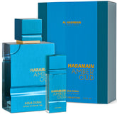 Al Haramain Amber Oud EDP bottle opening shot for fresh daytime use.