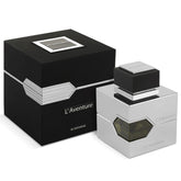 Al Haramain L'aventure bottle front with bright citrus opening for daily wear