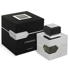 Al Haramain L'aventure bottle front with bright citrus opening for daily wear