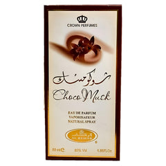 Al-Rehab Choco Musk hero shot suggests elegant, cozy evenings.
