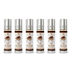 Al-Rehab Choco Musk rollerball bottle for all-day unisex fragrance on the skin