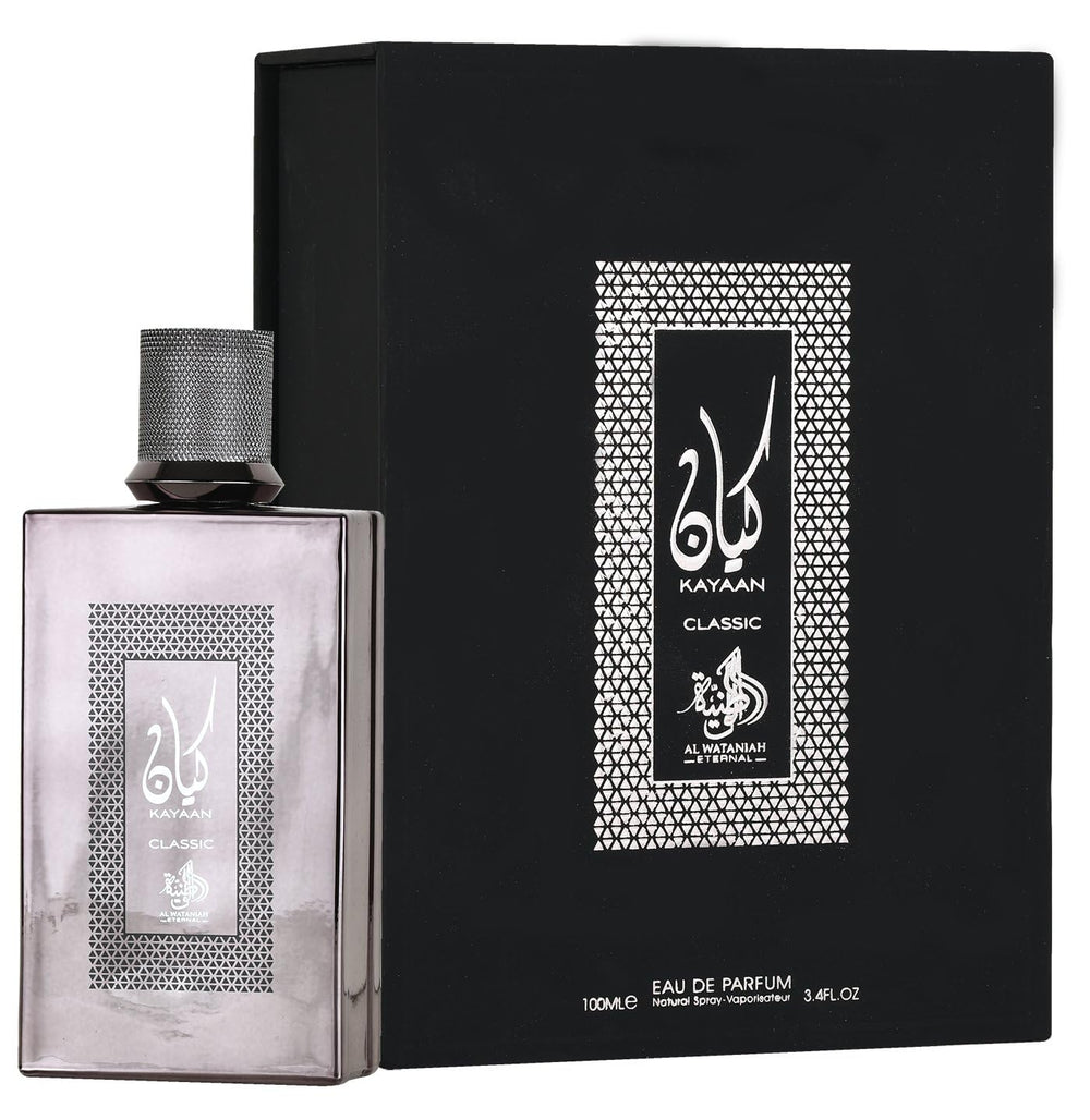 Al Wataniah Kayaan Classic bottle front view for a refined everyday scent