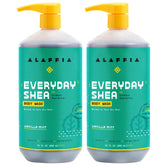 Alaffia Everyday Shea Body Wash Vanilla Mint bottle for gentle cleansing and moisturizing