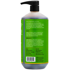 Creamy lather from Alaffia body wash enriched with virgin coconut oil.