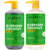 Alaffia Everyday Coconut Lotion bottle shows moisturizing formula for normal to dry skin.