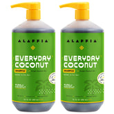 Alaffia EveryDay Coconut Shampoo bottle for gentle cleansing of normal to dry hair