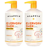 Alaffia EveryDay Shea Conditioner bottle front with unscented daily conditioning.