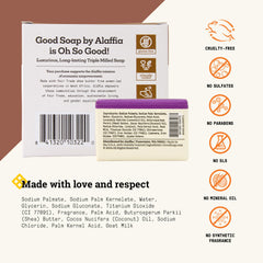Alaffia Good Soap Coconut bars create a rich lather for a pampering wash.