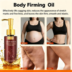 ALAOW Advanced Firming Body Oil applied after shower to lock in moisture