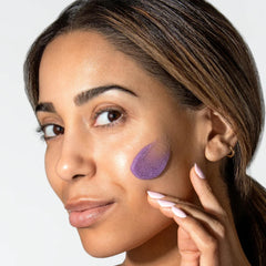 Volcanic mineral particles in ALASTIN Resurface exfoliant during polishing.