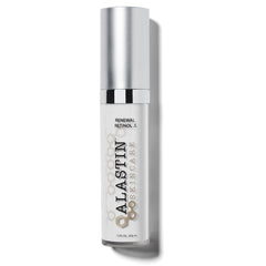 ALASTIN Skin Renewal Retinol Serum bottle pour highlights hydrating formula for smoother skin.