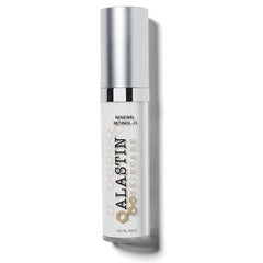 ALASTIN Skin Renewal Retinol Serum bottle promotes smoother texture.