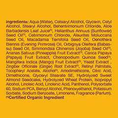 Alba Botanica ingredients: aloe, pineapple, macadamia, and sunflower oils.