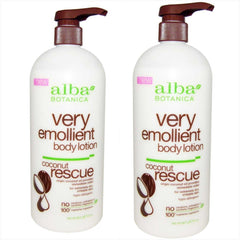 Alba Botanica Coconut Rescue bottle provides rich hydration for dry skin.