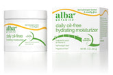 Alba Botanica Aloe & Green Tea Moisturizer pack shot highlights an oil-free daily hydrator.
