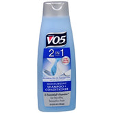 Alberto VO5 2-in-1 bottle front view, convenient daily moisturizing hair care.