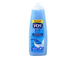Alberto VO5 2-in-1 moisturizing shampoo conditioner bottle back label