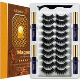 Alcastar+ magnetic eyelashes kit packaging for easy storage