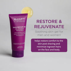 Alchimie Forever Skin Repair Gel targets razor burn on face and neck with a cooling feel