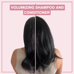 Alcôve Volumizing Conditioner bottle pour for easy application