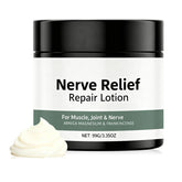 Alcura Nerve Cream bottle showing easy daily application and quick absorption.