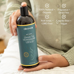 Aleavia Body Cleanse foamy lather for gentle cleansing and natural aroma.