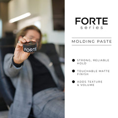Alex Costa Forte Series Molding Paste features signature cardamom and patchouli scent for subtle freshness.
