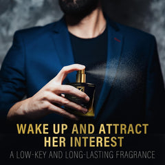 ALFREVER pheromone cologne cap detail, precise application and upscale feel.