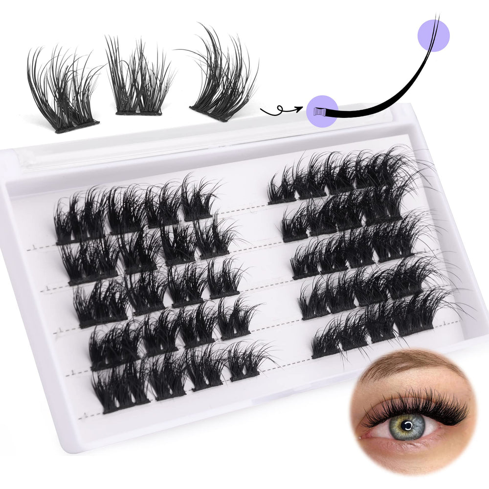 ALICE Cluster Lashes Wispy Flat 3D cat-eye look for natural volume