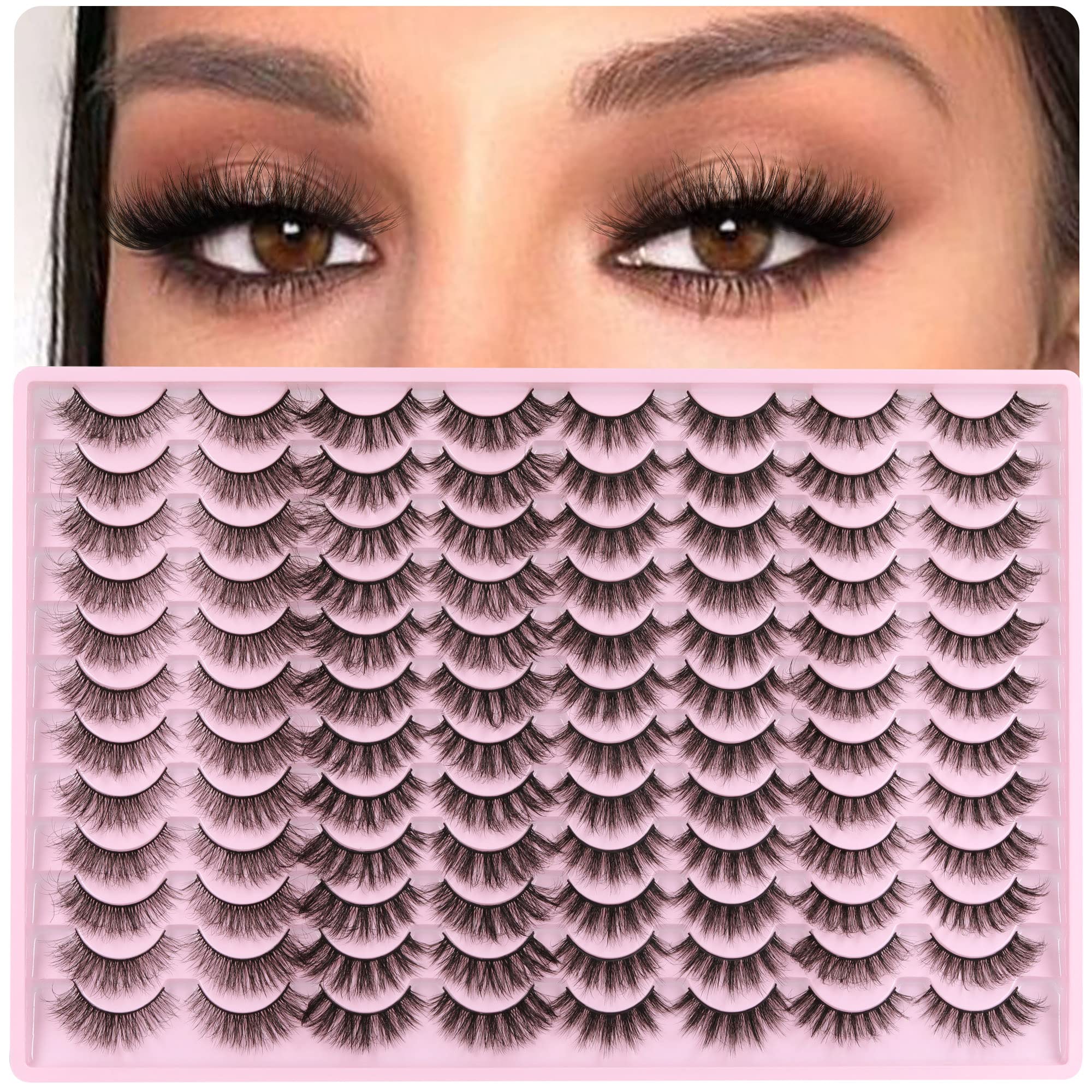 ALICE false eyelashes bulk pack 48 pairs for versatile looks.