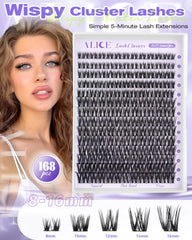 ALICE Flaunt Lash Clusters inner-10mm add soft volume for subtle enhancement