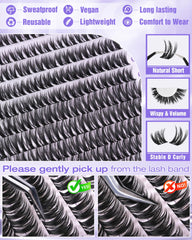 ALICE Flaunt Lash Clusters outer-14mm create a gentle cat-eye touch