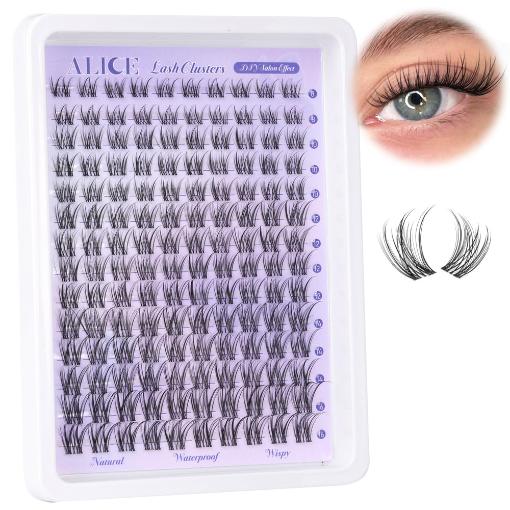 ALICE lash clusters with soft silky fibers for feather-light wear